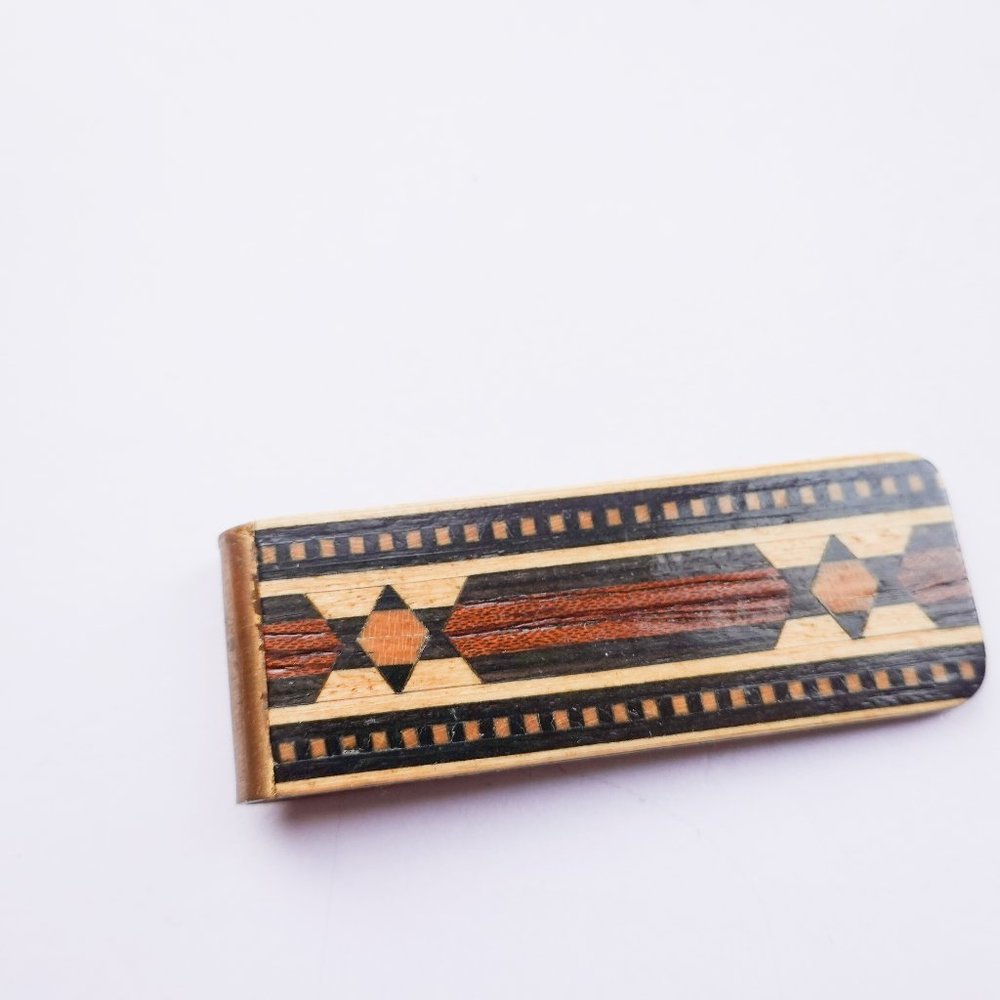 Inlay Wood Modernist Money Clip